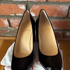 Christian Louboutin Black Patent Leather Heels
